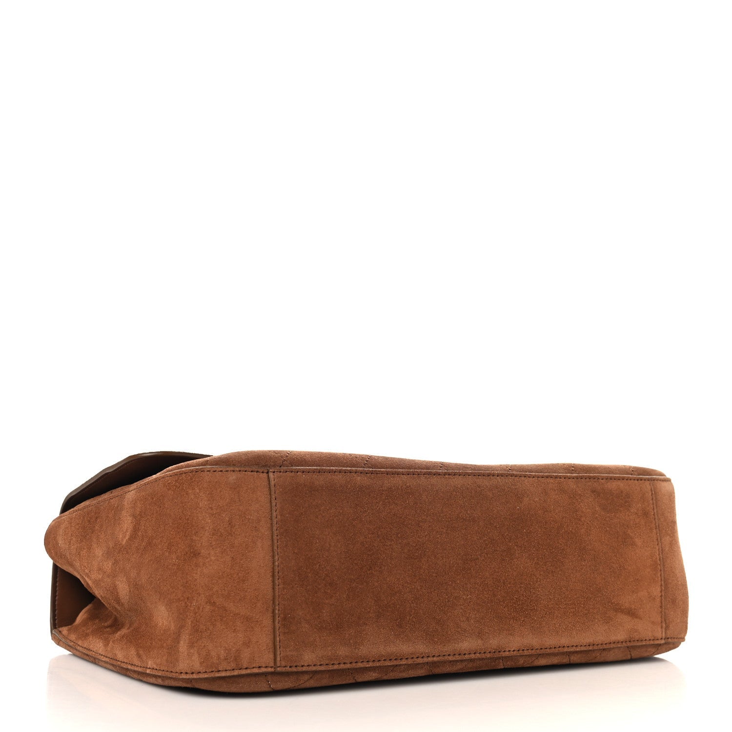 Suede Calfskin Small Souplissimo Maxi Flap Camel
