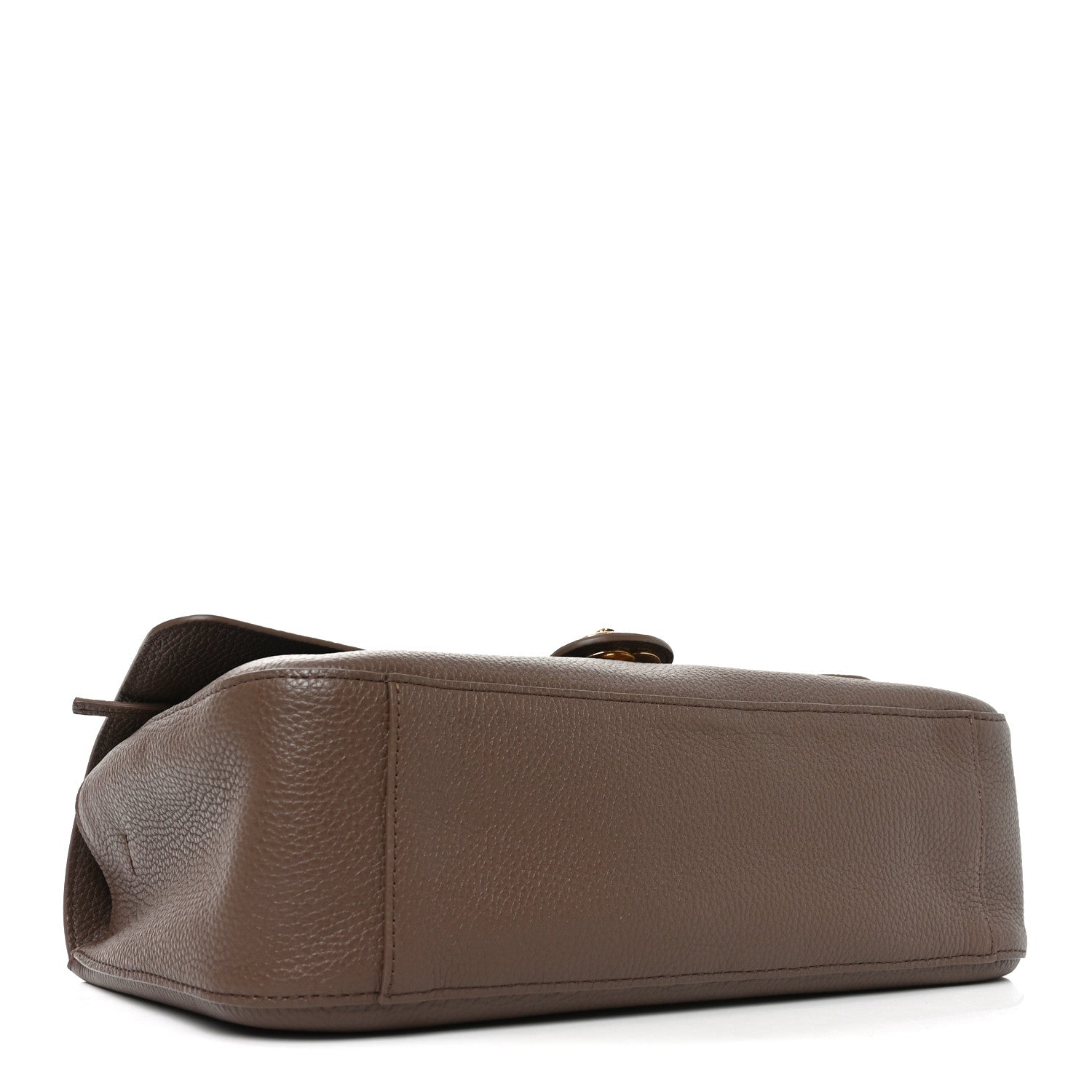 Grained Calfskin Small Souplissimo Maxi Flap Light Brown